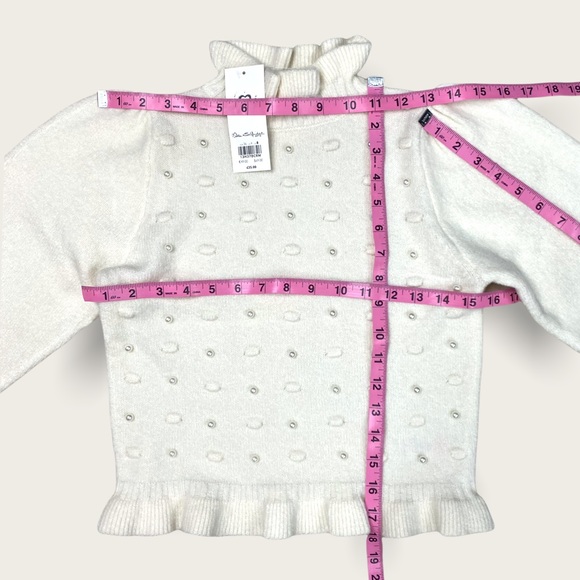 NWT Miss Selfridge prairie sweater cream Sz 4/XS - Picture 6 of 9